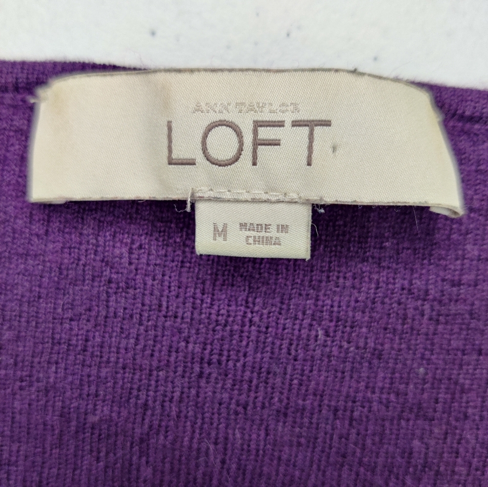 LOFT Purple Sweater - Picture 4 of 4
